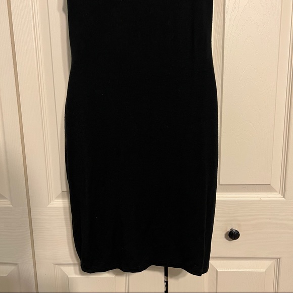 Black mock turtleneck midi dress L - Picture 9 of 11